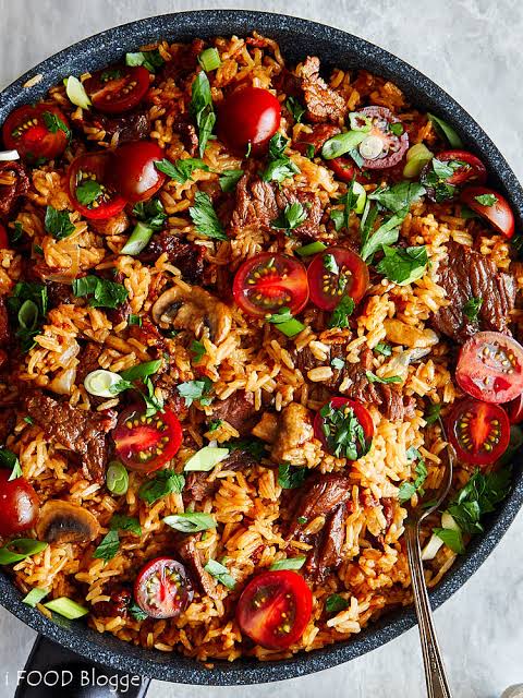 Beef stir fry rice bowl