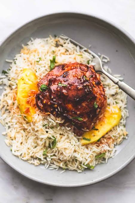Coconut chicken rice